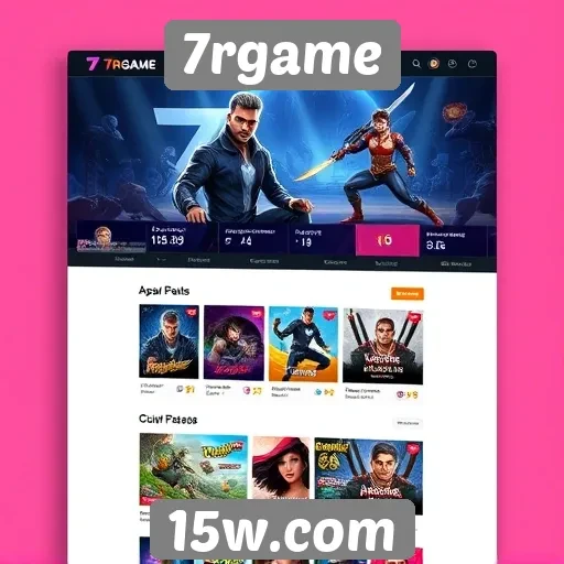 Interface do usuário do 7rgame é intuitiva